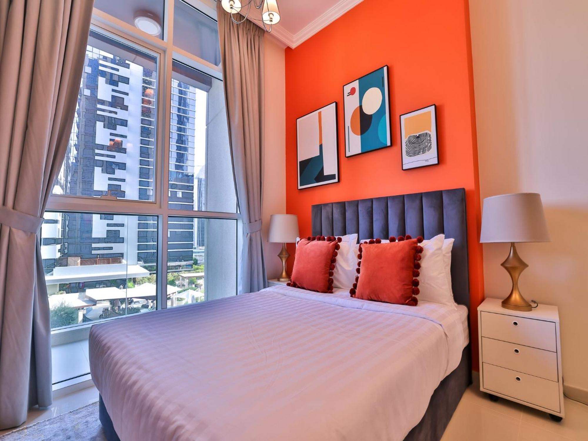Luxe Apartments Near Dubai Mall Burj Khalifa Pool Gym Parking Екстериор снимка